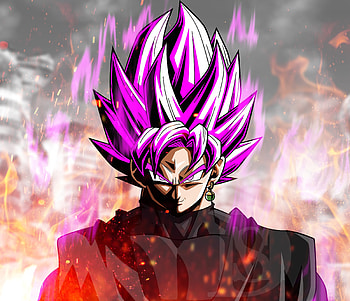 Anime, black, violet hair, Dragon Ball HD wallpaper