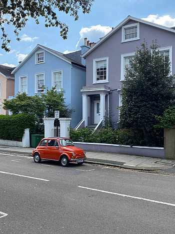 Cars, Building, Road, Car, Machine, Retro, Street HD phone wallpaper