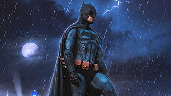 The Batman Lightning , batman, superheroes, artist, artwork, digital-art, behance HD wallpaper