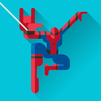 Spiderman LowPoly, spiderman, superheroes, artwork, digital-art, behance HD phone wallpaper