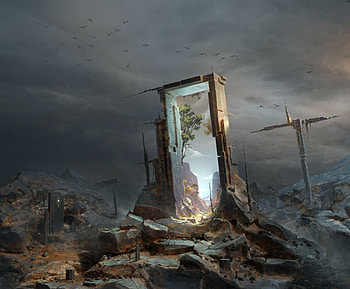 Gateway to a Fantasy Realm - Portal, fantasy, portal HD wallpaper