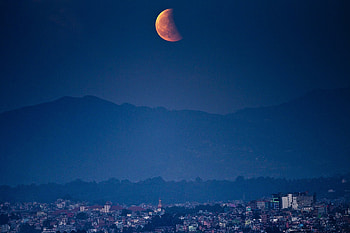 Universe, Blood Moon, Blood Moon 2015, Shortest Eclipse Of The Century, National Geographic HD wallpaper