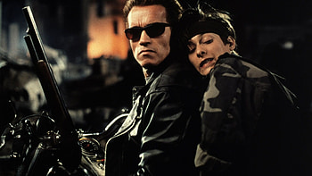 Arnold Schwarzenegger, Edward Furlong, Terminator 2 Judgment Day HD wallpaper