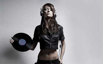 Disc jockey, music, graphy, entertainment, cool, disco, girls, people, female HD wallpaper