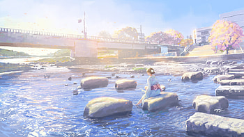 Quiet Moments Sitting In Silence, artist, artwork, digital-art, pixiv HD wallpaper