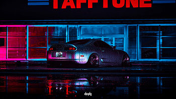 Toyota Supra Need For Speed City , toyota-supra, toyota, need-for-speed, games, artstation HD wallpaper