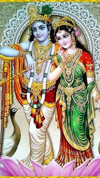 Radha Krishna , Lord Vishnu HD phone wallpaper