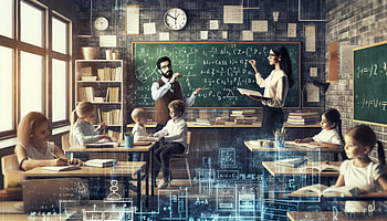 Dynamic Classroom Teaching Moment, Teacher, classroom, students, mathematics HD wallpaper