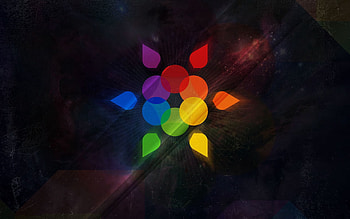 Abstract, Rainbow, Flower, Form, Colorful, Colourful, Iridescent HD wallpaper