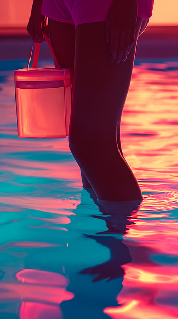 Vaporwave Poolside Purse Aesthetic, vaporwave, pool HD phone wallpaper
