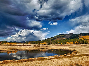 Landscape, Trees, Clouds HD wallpaper