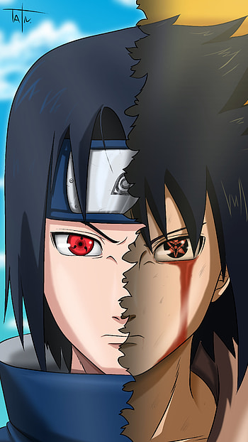 Sasuke niño y adolescente, Sasuke Uchiha, Anime, Naruto HD phone wallpaper