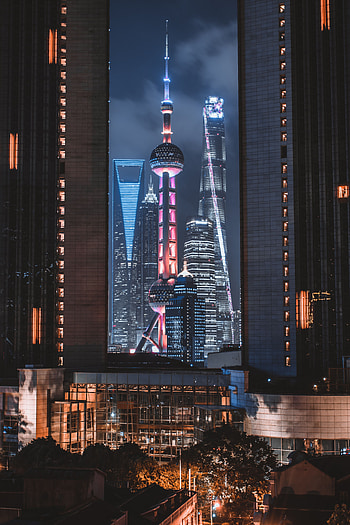 Cities, Night, Architecture, City, Building, Megapolis, Megalopolis HD phone wallpaper