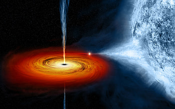 Star absorbing, Black Holes HD wallpaper