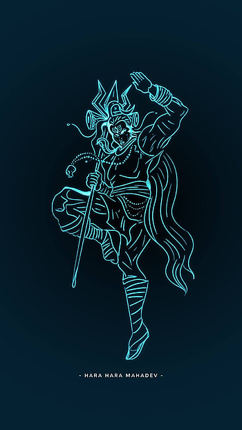 Lord Shiva, art, painting, lordshiva HD phone wallpaper
