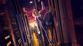 Gwen Stacy Epic Stance, gwen-stacy, superheroes, artwork, art, digital-art, artstation HD wallpaper