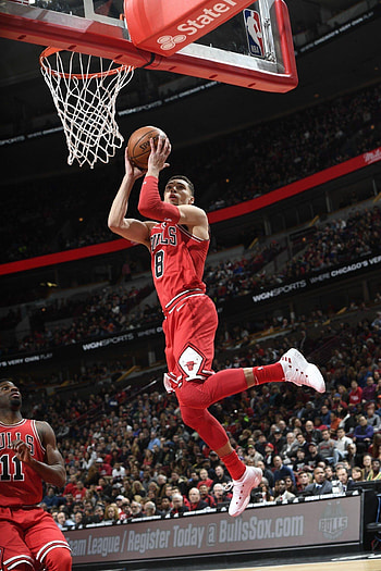 Zach LaVine, Chicago Bulls, Dunk HD phone wallpaper