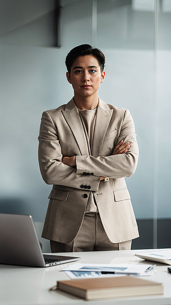 Founder Focus — | Bold Founder: | Executive Edge — Entrepreneur, Suit, Office HD phone wallpaper