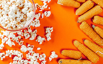 Corn cobs, Popcorn HD wallpaper