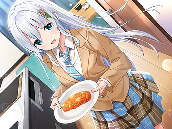 Anime Girl, Girl, Anime, art, Food HD wallpaper