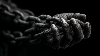 Ultra : Hand Gripping Heavy Chain in Dramatic Detail, hand, chain, Black & White, close-up HD wallpaper