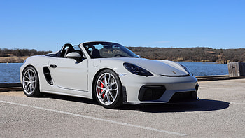 Grey Porsche 718 Car Lake Background Cars HD wallpaper