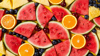 Colorful fruits, Summer vibes, Refreshing watermelon delight HD wallpaper