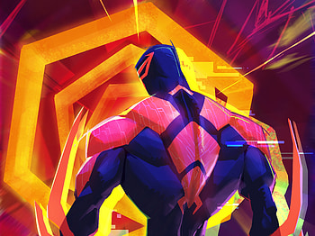 Spider-Man 2099 in | Across the Spider-Verse Movie, Spider-Man 2099, Miguel O'Hara, movie, Spider-Man: Across the Spider-Verse HD wallpaper