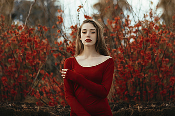 Girl Red Dress , girls, model, red-dress HD wallpaper