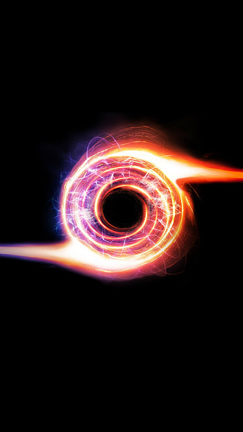 Mysterious black hole, Galactic phenomenon, Enigmatic space, Cosmic mysteries HD phone wallpaper