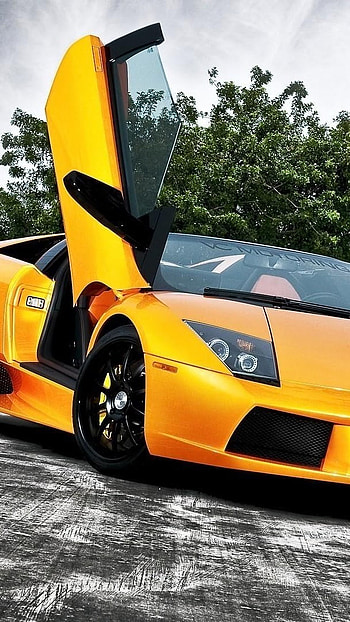Lamborghini Car, Yellow Car HD phone wallpaper