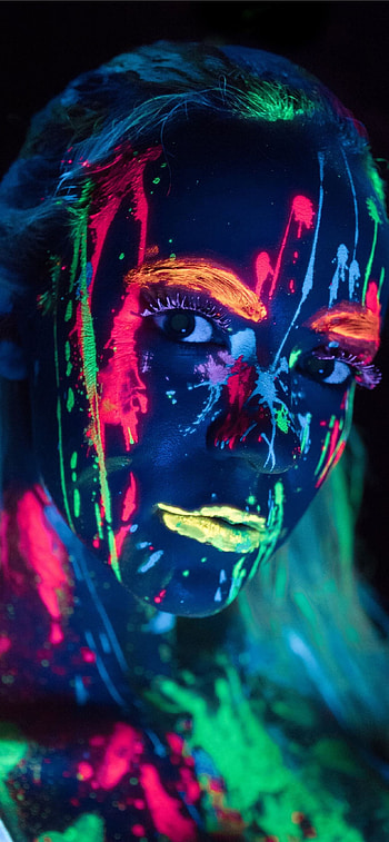 Body art, Glow in the Dark HD phone wallpaper
