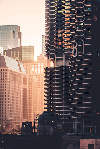 Cities, Sunset, Architecture, City, Building HD phone wallpaper