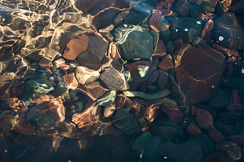 Nature, Water, Stones, Ripples, Ripple, Distortion HD wallpaper