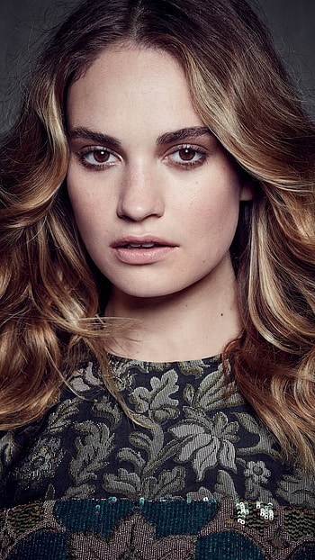 Lily James, Lily James Beautiful Actress HD phone wallpaper