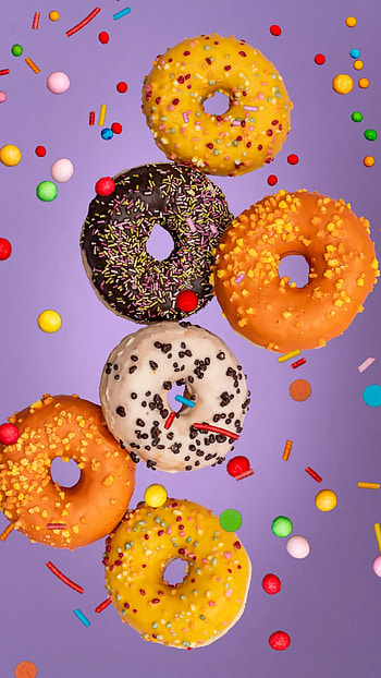 Donuts, sweat, food HD phone wallpaper