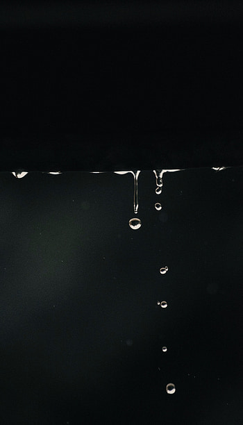 Water, Drops, Macro, Dark, Fall HD phone wallpaper