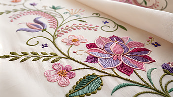 Stunning Floral Embroidery in Ultra, Embroidery, floral design, textile art, Sewing, crafts HD wallpaper