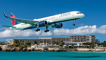 Delta Air Lines, Boeing 757-200, Sint Maarten, Princess Juliana Intl HD wallpaper