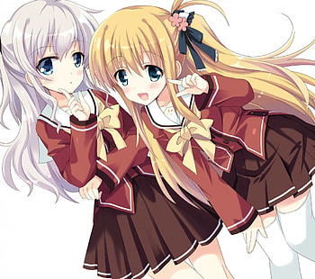 Charlotte, girl, school, anime HD wallpaper