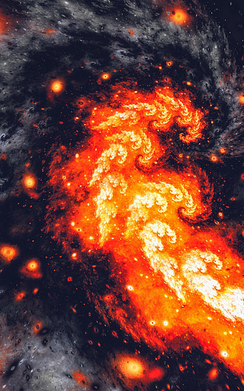 Abstract, Patterns, Fractal, Spiral, Swirling, Involute, Fiery HD phone wallpaper