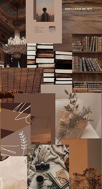 Aesthetic brown wallpa, line, publication HD phone wallpaper