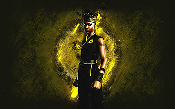 Fortnite Mat Master Skin, Fortnite, main characters, yellow stone background, Mat Master, Fortnite skins, Mat Master Skin, Mat Master Fortnite, Fortnite characters HD wallpaper