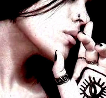 goth girl shh!!, goth, girl HD wallpaper