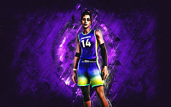 Fortnite Splash Specialist Skin, Fortnite, main characters, purple stone background, Splash Specialist, Fortnite skins, Splash Specialist Skin, Splash Specialist Fortnite, Fortnite characters HD wallpaper