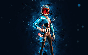 Blue Jade Racer, , blue neon lights, Fortnite Battle Royale, Fortnite characters, Blue Jade Racer Skin, Fortnite, Blue Jade Racer Fortnite HD wallpaper