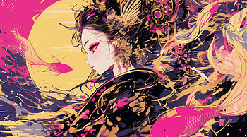 Princess Fish, anime girl, Anime Art, AI Art HD wallpaper
