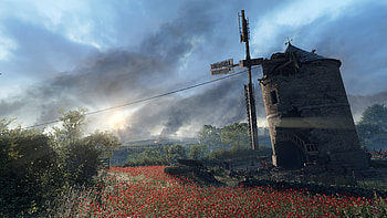 Windmill Nature Sniper Elite 5 HD wallpaper