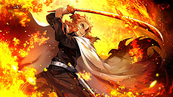 Kyojuro Rengoku Demon Slayer Kimetsu no Yaiba HD wallpaper