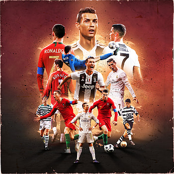Football Collage. Ronaldo soccer, Ronaldo, Messi vs Ronaldo HD phone wallpaper